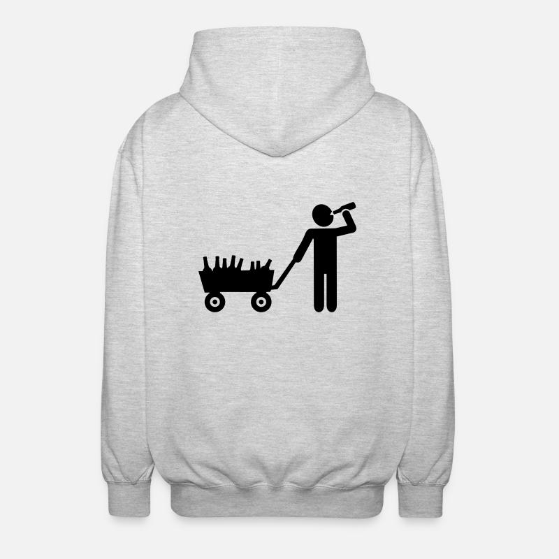 Alcohol - Unisex Hooded Jacket - light heather grey