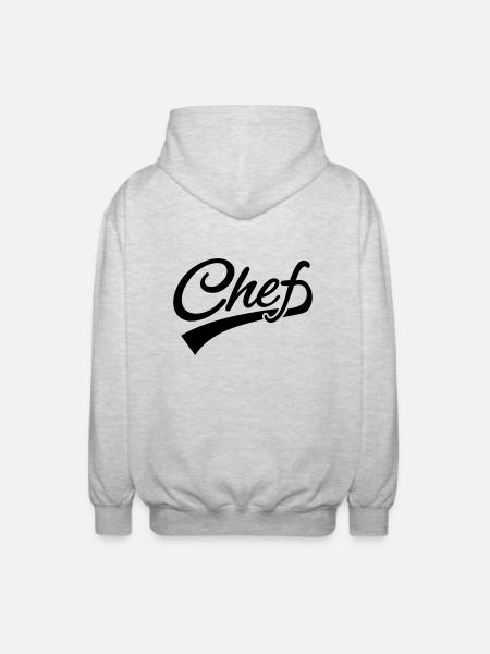 Chef - Veste à capuche unisexe - gris clair chiné