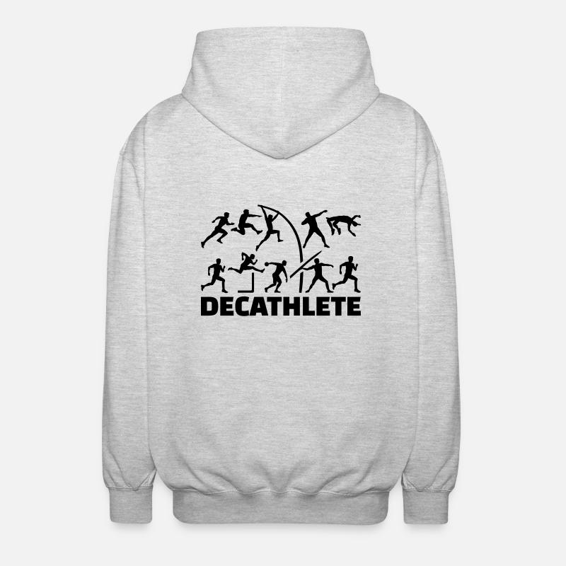 Decathlete - Veste à capuche unisexe - gris clair chiné