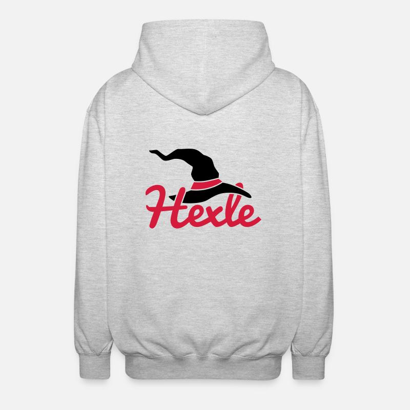 Hexle - Unisex Kapuzenjacke - Hellgrau meliert