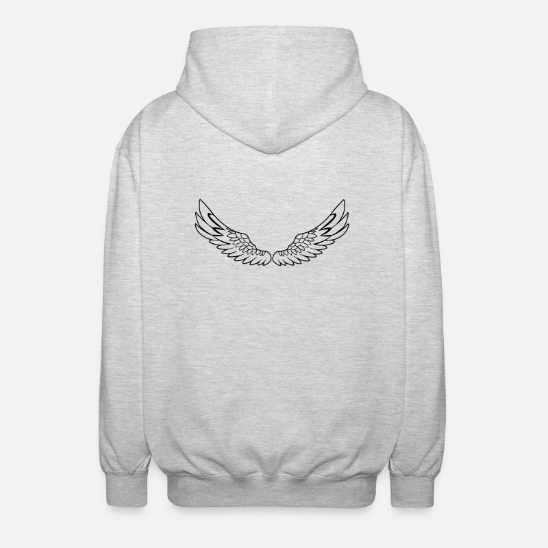White Wings de - Unisex Kapuzenjacke - Hellgrau meliert