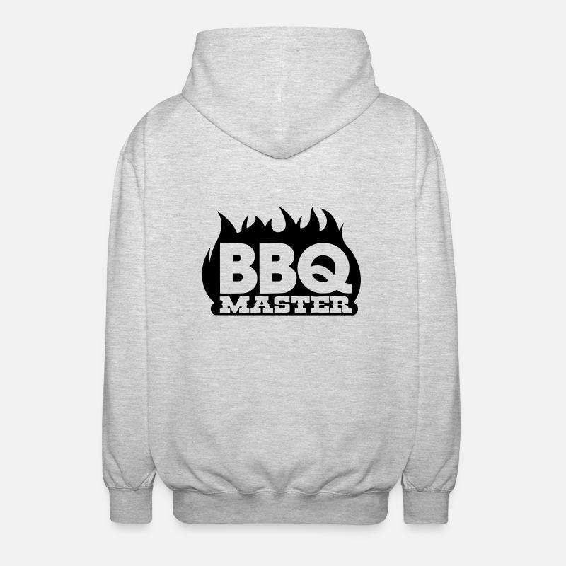 bbq_master - Veste à capuche unisexe - gris clair chiné