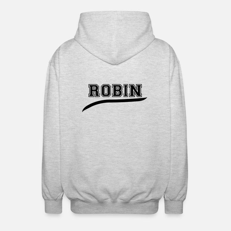 robin_2 - Unisex Hooded Jacket - light heather grey