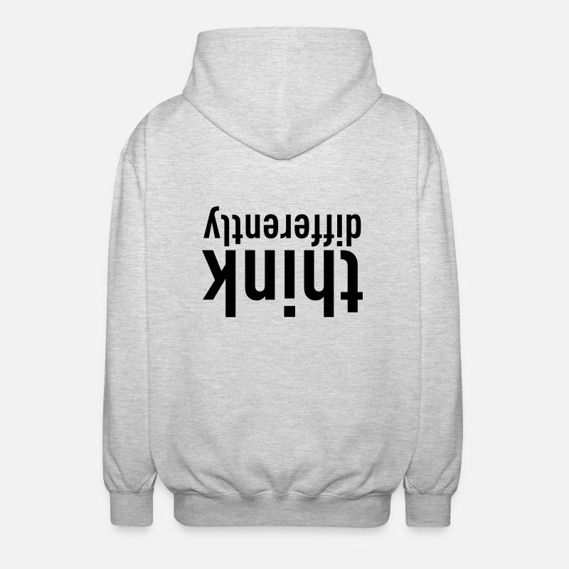 Think Differently (fr) - Veste à capuche unisexe - gris clair chiné