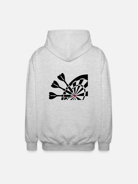 Darts - Veste à capuche unisexe - gris clair chiné