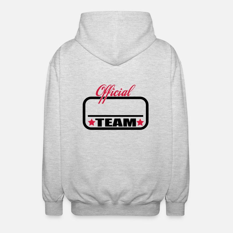 team rahmen - Unisex Kapuzenjacke - Hellgrau meliert