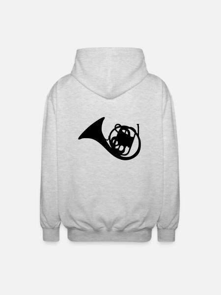 Waldhorn - Unisex Kapuzenjacke - Hellgrau meliert