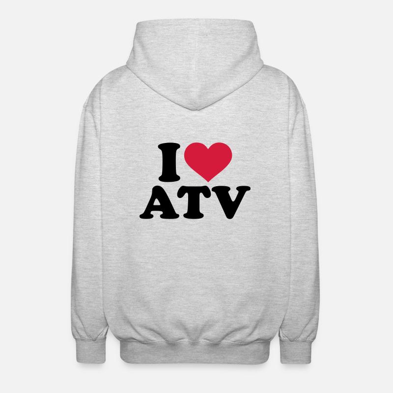 ATV - Unisex Kapuzenjacke - Hellgrau meliert