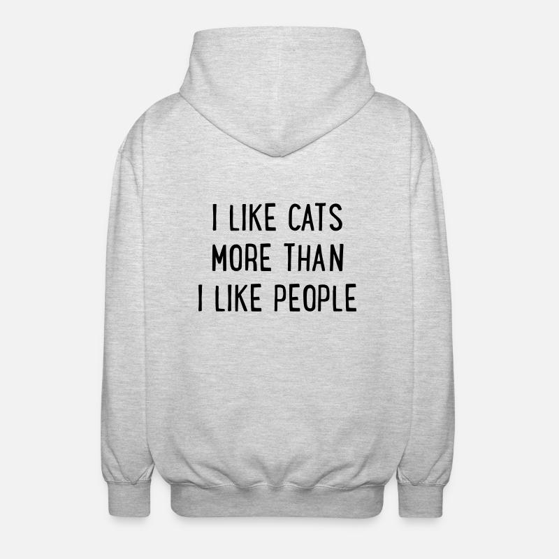 Feline - Unisex Hooded Jacket - light heather grey