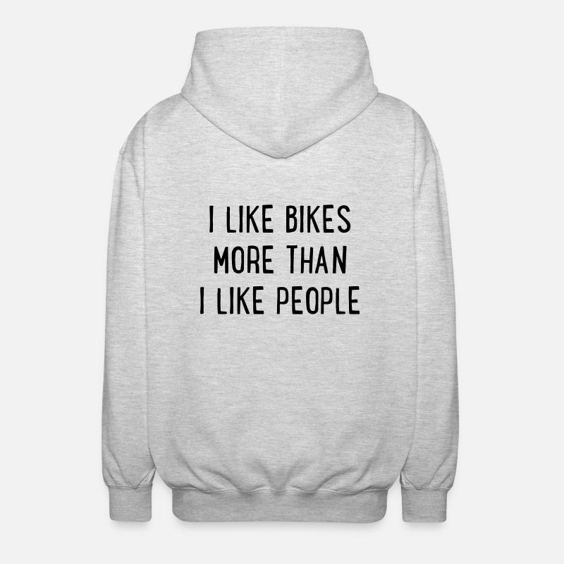 Vélo - Veste à capuche unisexe - gris clair chiné