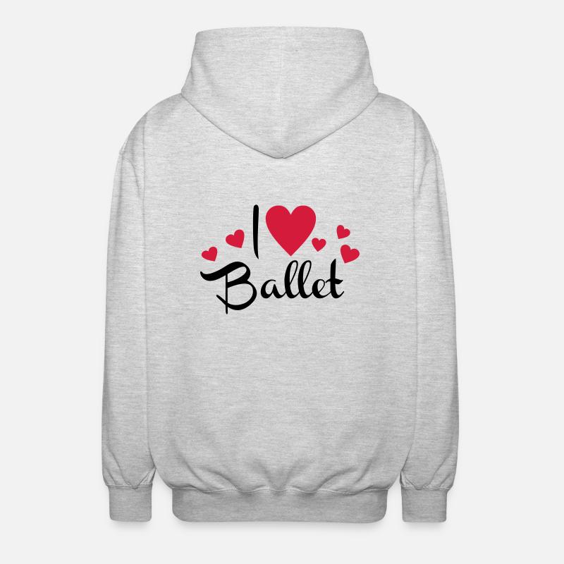 Ballet - Unisex Kapuzenjacke - Hellgrau meliert