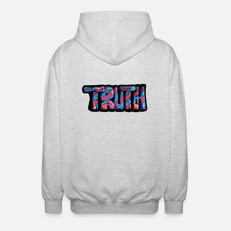 Truth Graff - Veste à capuche unisexe - gris clair chiné