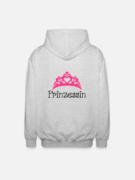 Prinzessin - Unisex Hooded Jacket - light heather grey
