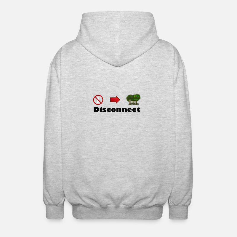 couper - Veste à capuche unisexe - gris clair chiné