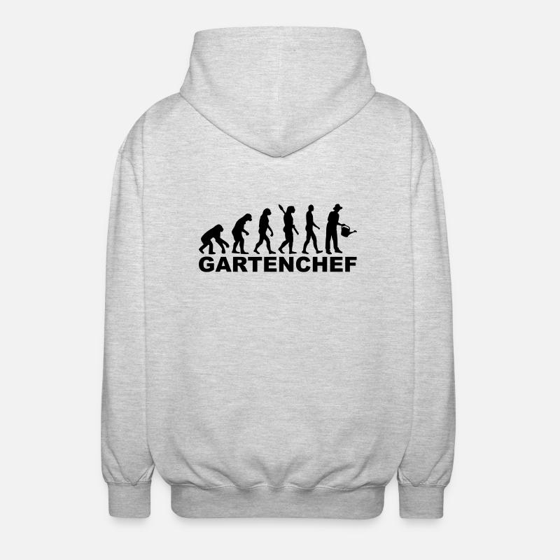 Gärtner - Unisex Kapuzenjacke - Hellgrau meliert