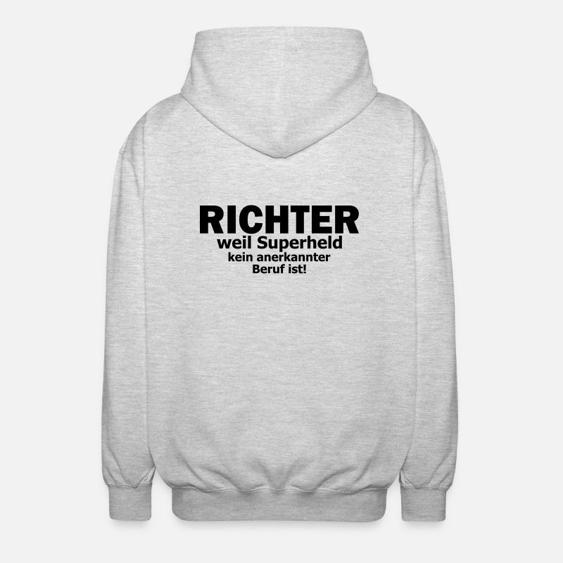 Richter - Unisex Kapuzenjacke - Hellgrau meliert