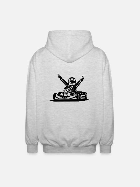 Kart - Veste à capuche unisexe - gris clair chiné