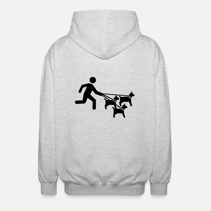 Dog sitter - Veste à capuche unisexe - gris clair chiné
