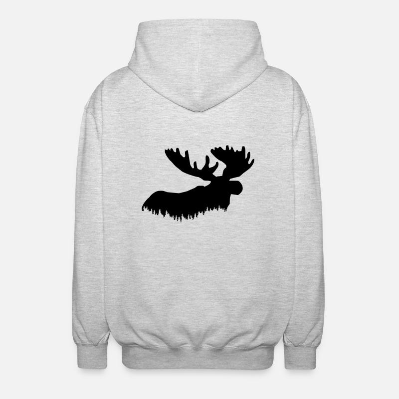 élan - Veste à capuche unisexe - gris clair chiné