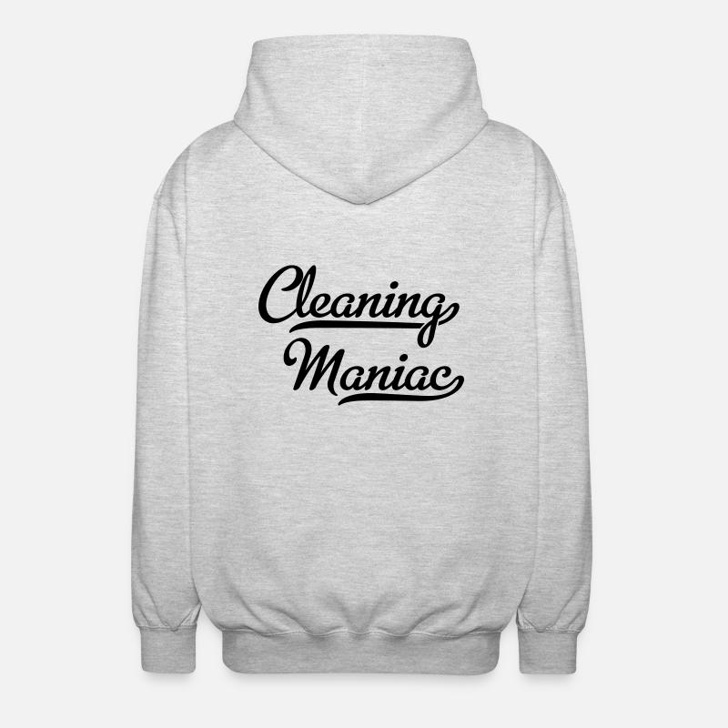Cleaning devil - Unisex Hooded Jacket - light heather grey