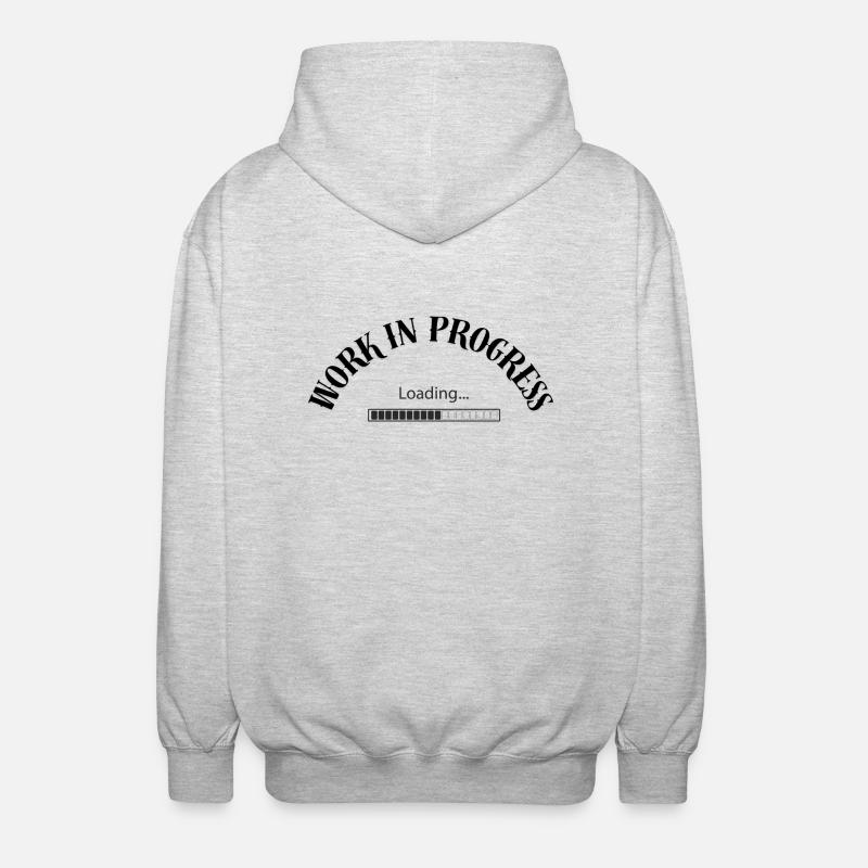 Work in progress - Unisex Hooded Jacket - light heather grey