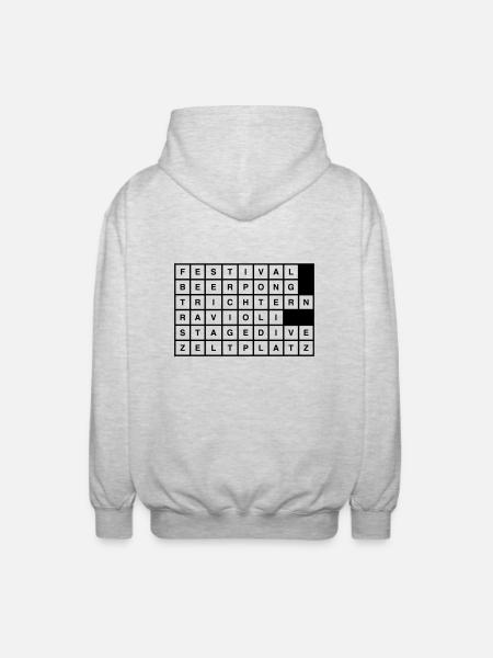 festivals2017 - Unisex Kapuzenjacke - Hellgrau meliert