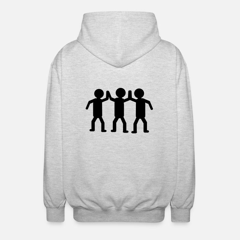 winner victory sieger - Unisex Hooded Jacket - light heather grey