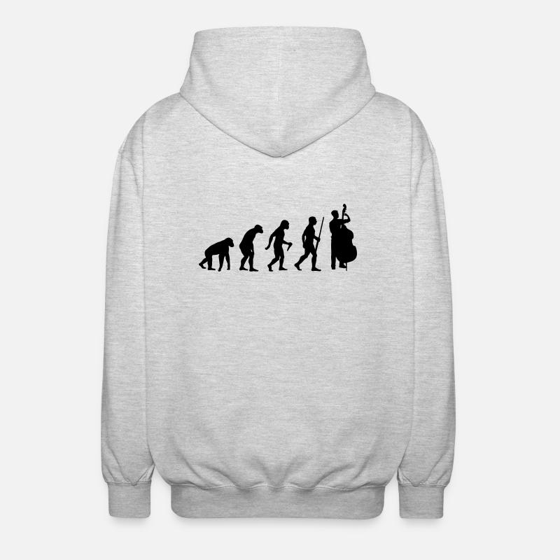 Contrabass Evolution - Unisex Kapuzenjacke - Hellgrau meliert