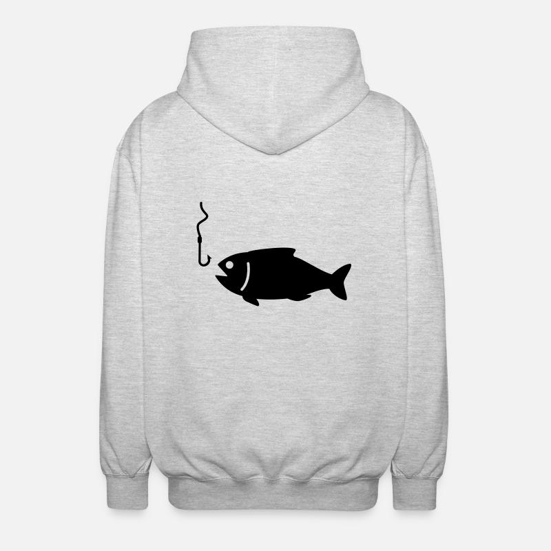 fisch - Unisex Hooded Jacket - light heather grey