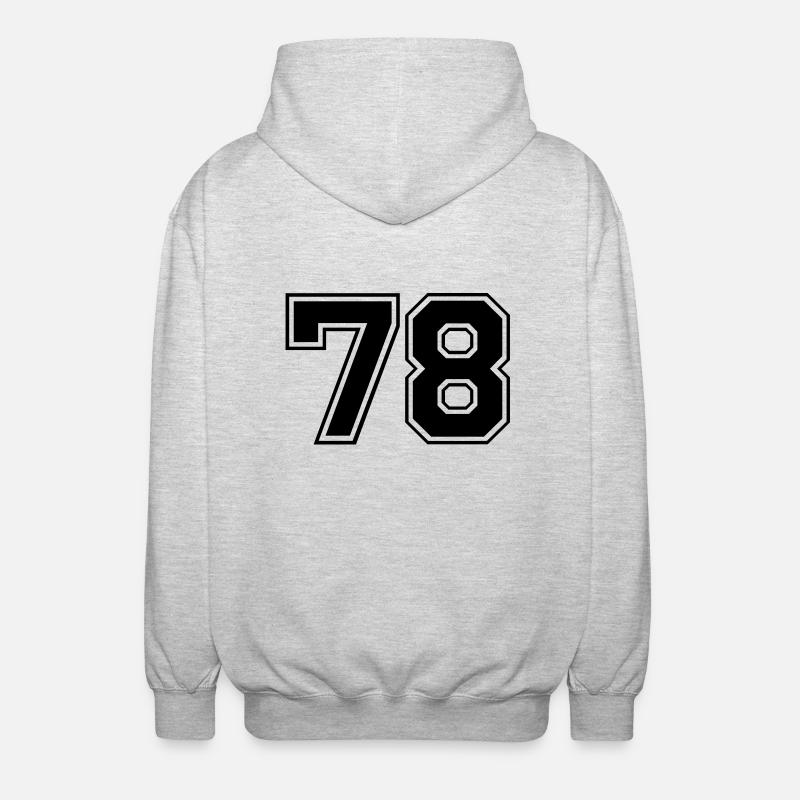 78 - Veste à capuche unisexe - gris clair chiné