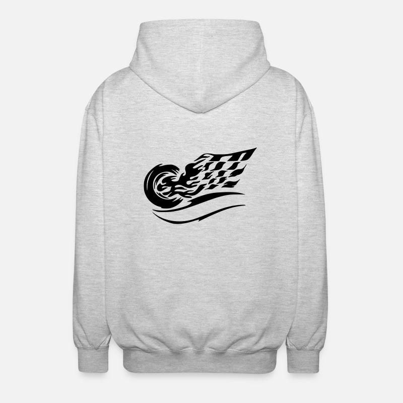 auto 1 - Unisex Kapuzenjacke - Hellgrau meliert