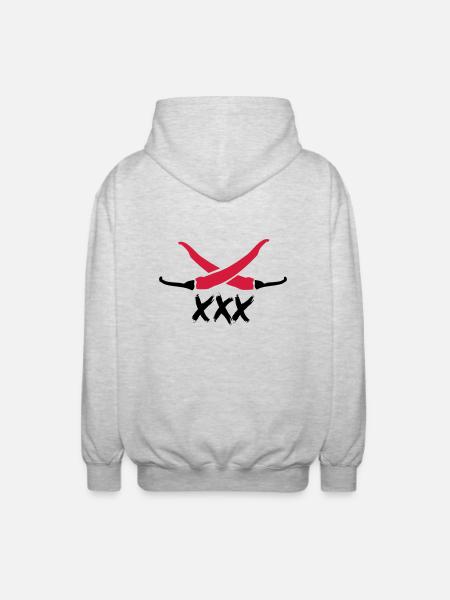 Chilli XXX - Unisex Hooded Jacket - light heather grey