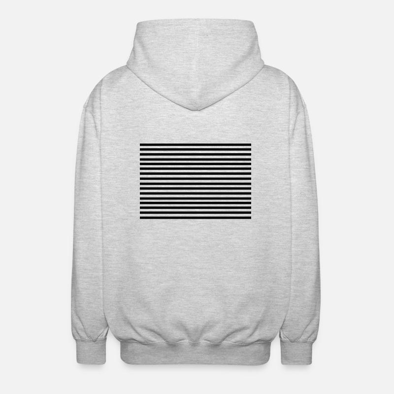 horizontal_lines - Veste à capuche unisexe - gris clair chiné