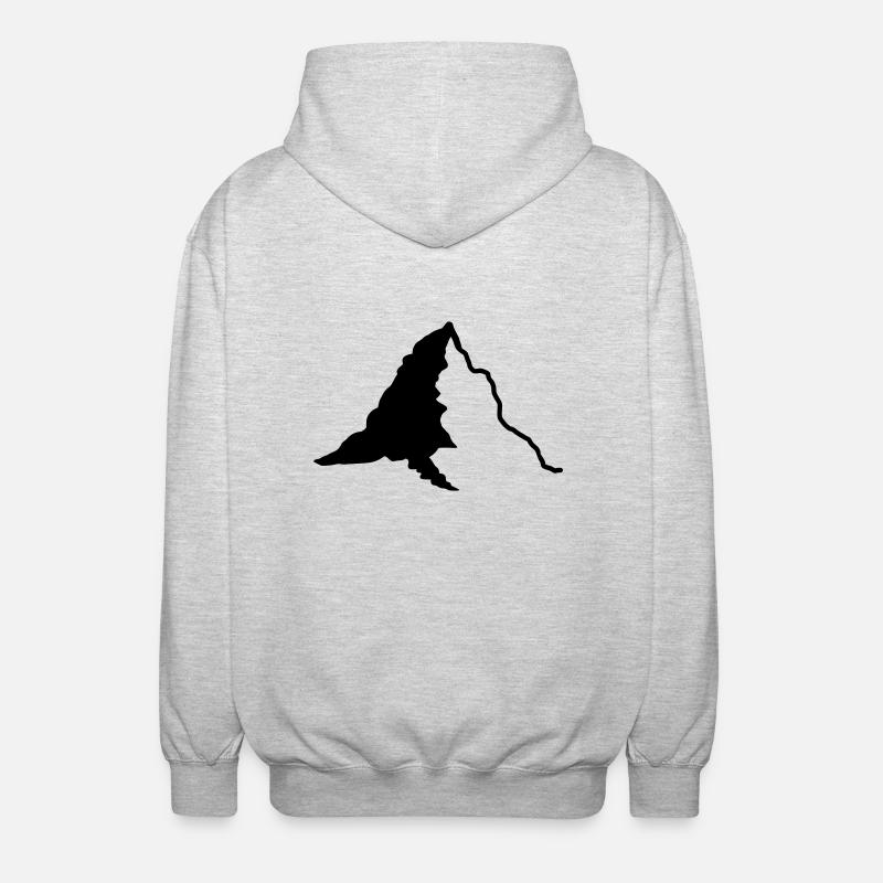 Mountain - Unisex Hooded Jacket - light heather grey