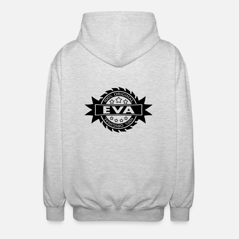 EVA star original 1c - Unisex Kapuzenjacke - Hellgrau meliert