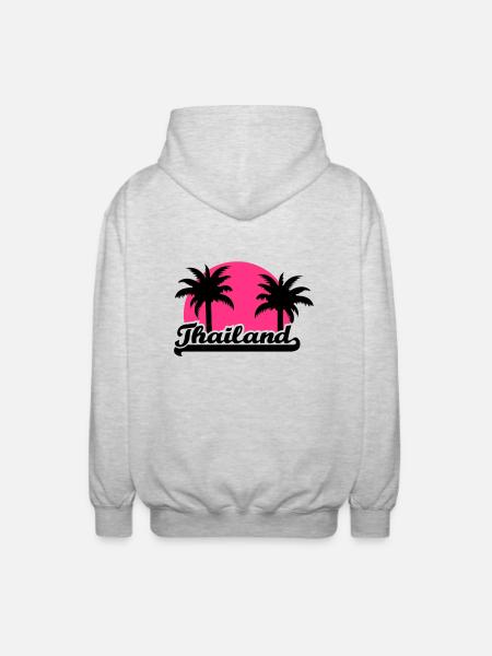 Thailand - Unisex Hooded Jacket - light heather grey