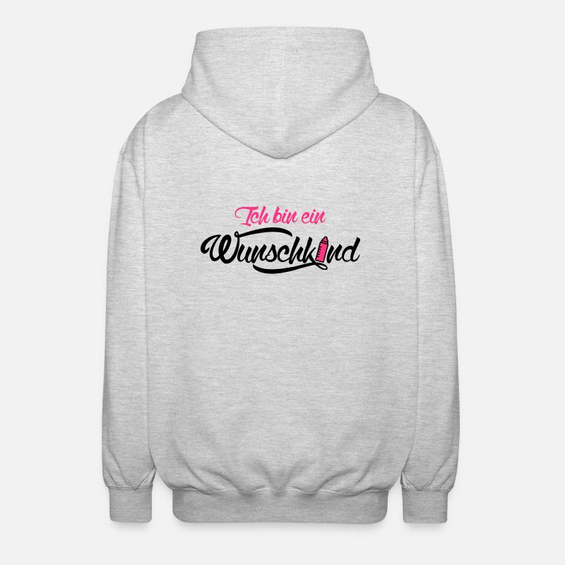 I am a child - Unisex Hooded Jacket - light heather grey