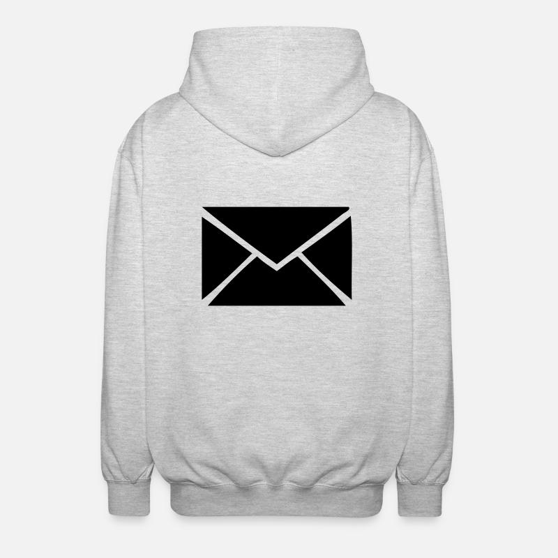 Enveloppe - Veste à capuche unisexe - gris clair chiné