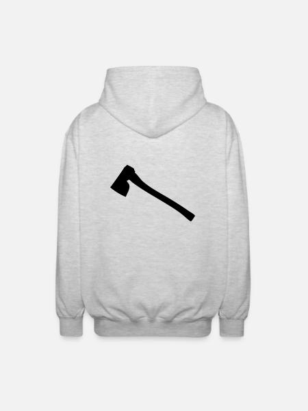 AXT - Unisex Kapuzenjacke - Hellgrau meliert