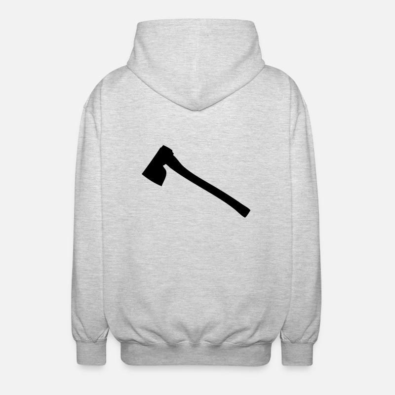 AXT - Unisex Kapuzenjacke - Hellgrau meliert