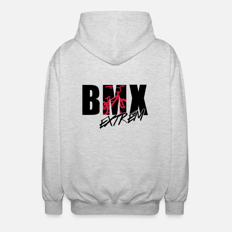 bmx 2_2c - Veste à capuche unisexe - gris clair chiné