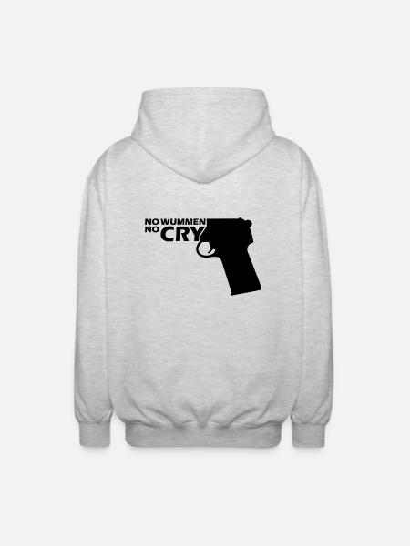 wummen - Unisex Kapuzenjacke - Hellgrau meliert
