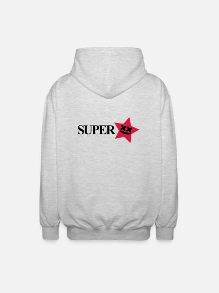 superstar - Veste à capuche unisexe - gris clair chiné
