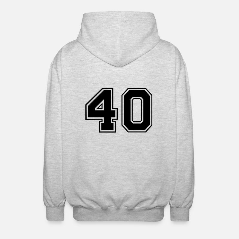 40 - Unisex Kapuzenjacke - Hellgrau meliert