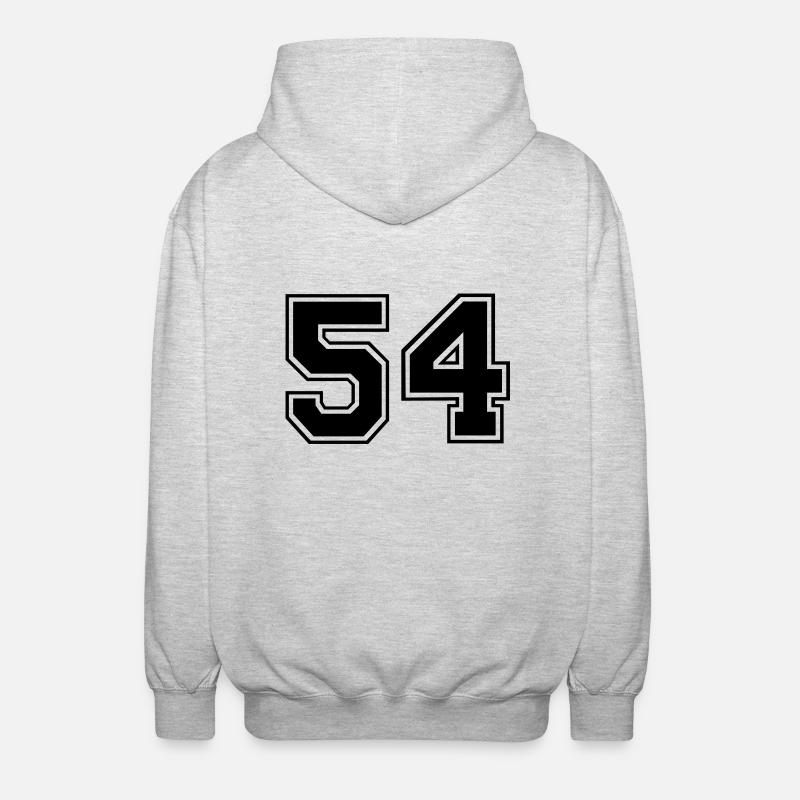 54 - Veste à capuche unisexe - gris clair chiné