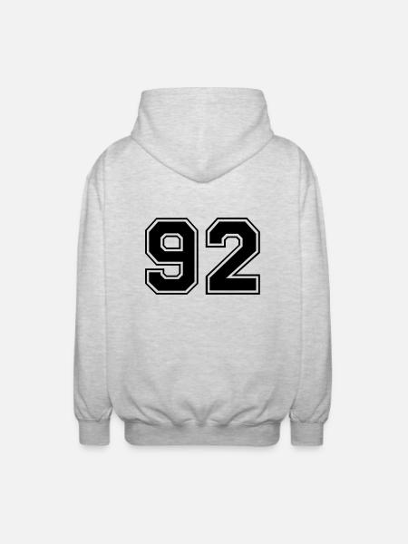 92 - Unisex Hooded Jacket - light heather grey