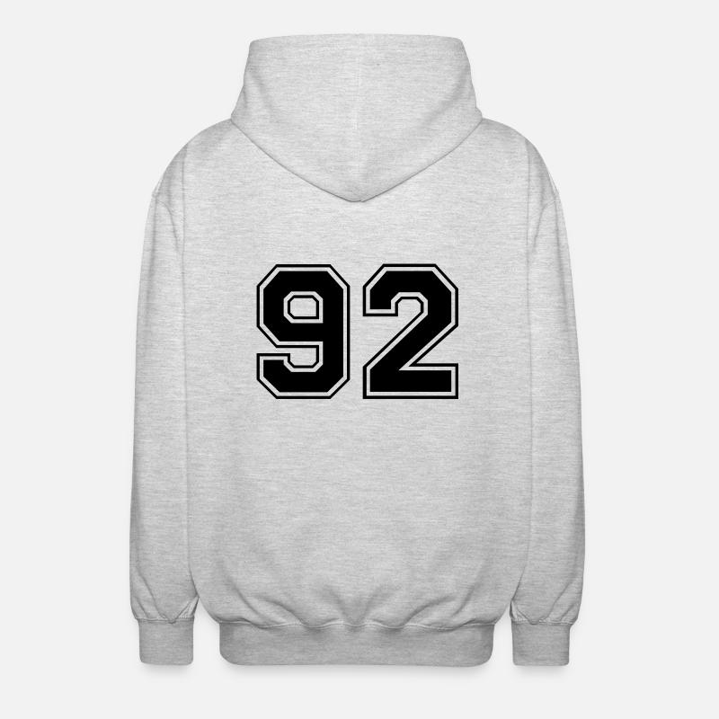 92 - Unisex Kapuzenjacke - Hellgrau meliert