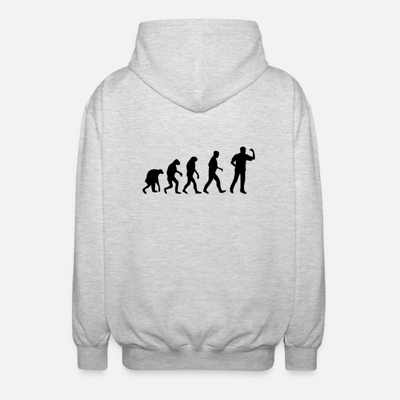 dart evolution - Unisex Hooded Jacket - light heather grey