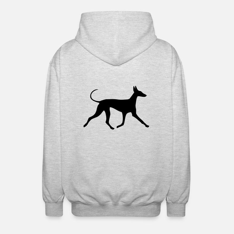 Pharaoh Hound - Unisex Hooded Jacket - light heather grey
