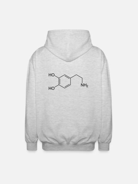 dopamine - Unisex Hooded Jacket - light heather grey
